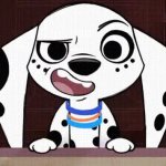 Dolly Dalmatian Jumpscare GIF Template