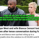 Fun | LOOKS LIKE THEY SOLD THE SUV AND THEY'RE ROVING ON A BICYCLE. YOU KNOW KNOW HOW MANY MCRIBBED FOR THEIR PLEASURE JANKS THEY CAN AFFORD LIKE THAT? | image tagged in fun | made w/ Imgflip meme maker