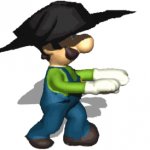 Luigi With A Cowboy hat