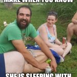 sadcamp | THE FACE YOU MAKE WHEN YOU KNOW; SHE IS SLEEPING WITH SOME ONE ELSE TONIGHT | image tagged in sadcamp | made w/ Imgflip meme maker