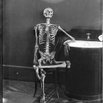 Skeleton waiting