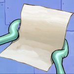 squidward empty paper