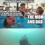 drowning kid + skeleton Meme Generator - Imgflip