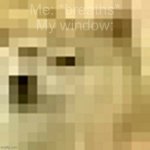 Blurry Doge | Me: *breaths*
My window: | image tagged in blurry doge | made w/ Imgflip meme maker