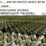 it's okay guys, you can come out of the closet ! | PARENTS : ... AND NO PARTIES WHILE WE'RE AWAY ! TEENS: OKAY... ALSO TEENS 0.00001 SECONDS AFTER PARENTS CLOSE THE DOOR : | image tagged in gifs,shrek,dance | made w/ Imgflip video-to-gif maker
