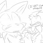 sonic i left for 10 minutes by smallpwbbles