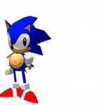 Sonic says (low poly) meme