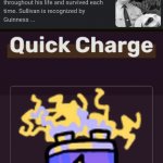 Quick Charge | image tagged in quick charge,funny | made w/ Imgflip meme maker