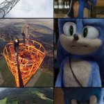 Sonic The Hedgehog | image tagged in template,meme,sonic,latticeclimbing,sonicthehedgehog | made w/ Imgflip meme maker