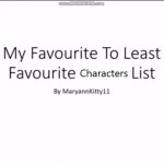 My Favorite Character