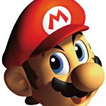 Mario 64 Cover Mario Head