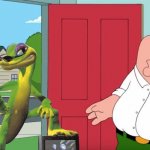 Gex and Peter Griffin | image tagged in holy crap lois its x,gex,dunkey | made w/ Imgflip meme maker
