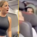 woman on plane not real I'm telling you right now
