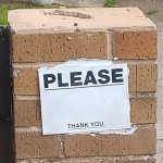 Please Thank You Sign