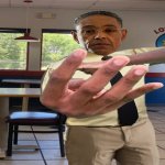 Gus Fring holding up 4 fingers