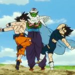 Goku and Vageta arguing with piccolo in the backround (DBS:B)