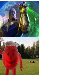 Thanos Kool aid template meme