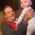 Saban with Baby