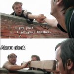 idk what to put here | me finally getting with my crush; Alarm clock | image tagged in oh no you don't | made w/ Imgflip meme maker