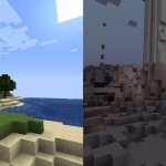 Minecraft before and after