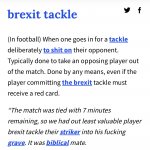 Brexit tackle meme