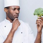 chef with brocoli