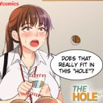 Anime girl hole