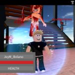Red Dress Girl At The Safe Zone In Roblox meme
