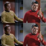 Kirk and Scotty have a serious talk