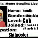 Nat's meme stealing license