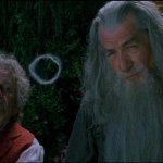 Bilbo and Gandalf Smoking