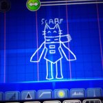 Scarf with body,but it’s in Geometry Dash. meme