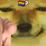 ?‍?? | 🏳‍🌈? | image tagged in cheems pointing at you,gay,memes,funny,dogs | made w/ Imgflip meme maker
