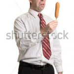 guy with corndog meme