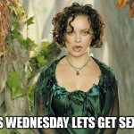 Its wednesday lets get sexy! | ITS WEDNESDAY LETS GET SEXY! | image tagged in christina ricci,funny,wednesday,wednesday addams,sexy,yellowjackets | made w/ Imgflip meme maker