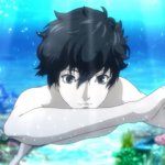 joker swimming underwater