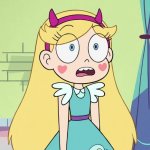 Star sees narwhal flying toward her meme