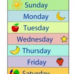 Days of the Week Chart