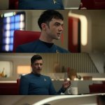 Sam Kirk and Angry Human Spock meme