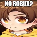 No robux? Glitch meme