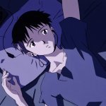 Shinji in bed