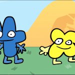 Four and X from BFB meme