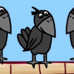 three black crows cartoon JPP