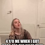 Fr | 4 Y/O ME WHEN I GOT SODA FOR THE FIRST TIME | image tagged in gifs,memes,funny | made w/ Imgflip video-to-gif maker