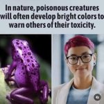 Colorful but poisonous