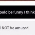 that would be funny i think