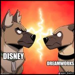 Dexter and Brutus | DREAMWORKS; DISNEY | image tagged in dexter and brutus | made w/ Imgflip meme maker