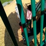 Kids are going upstairs in the park GIF Template