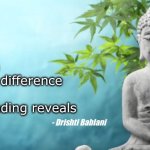 Beauty in difference | There is a beauty in difference
that only understanding reveals; - Drishti Bablani | image tagged in buddha peaceful | made w/ Imgflip meme maker