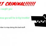 New halt criminal template